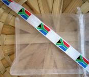 South African Flag On A Ribbon