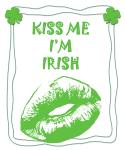 St Patrick's Day Kiss Lips