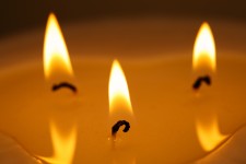 Three Candle Flames