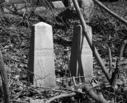 Two Cemetery Obelisks