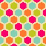 Vintage Hexagon Pattern Background