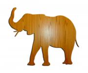 Wooden Elephant Clipart