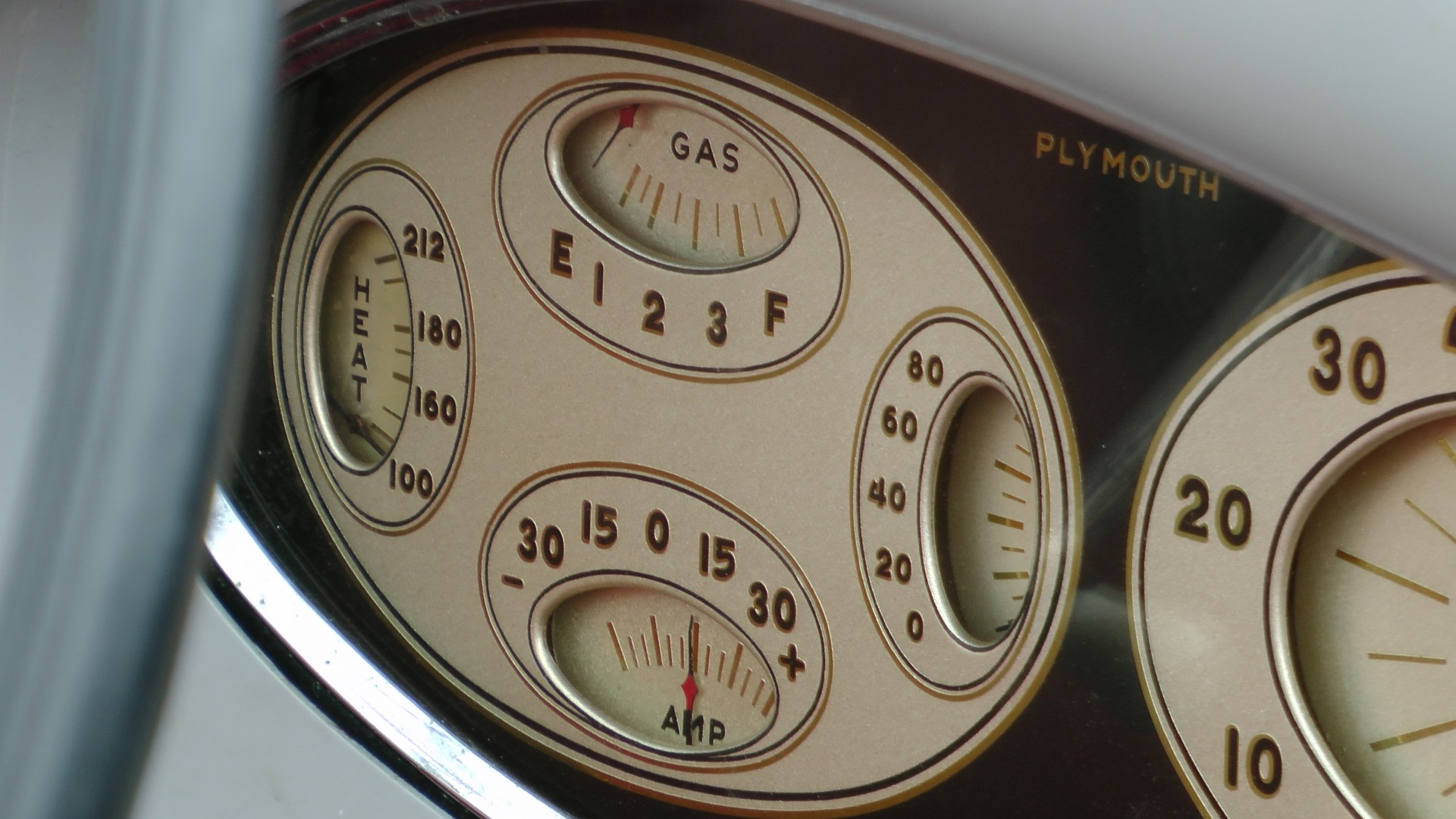 1934 Plymouth Convertible Gauges