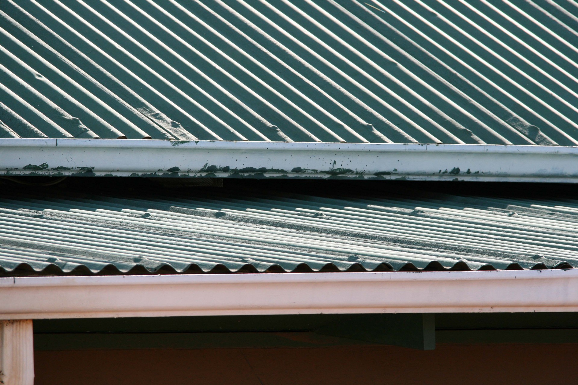 Corrugated Roof With Gutters