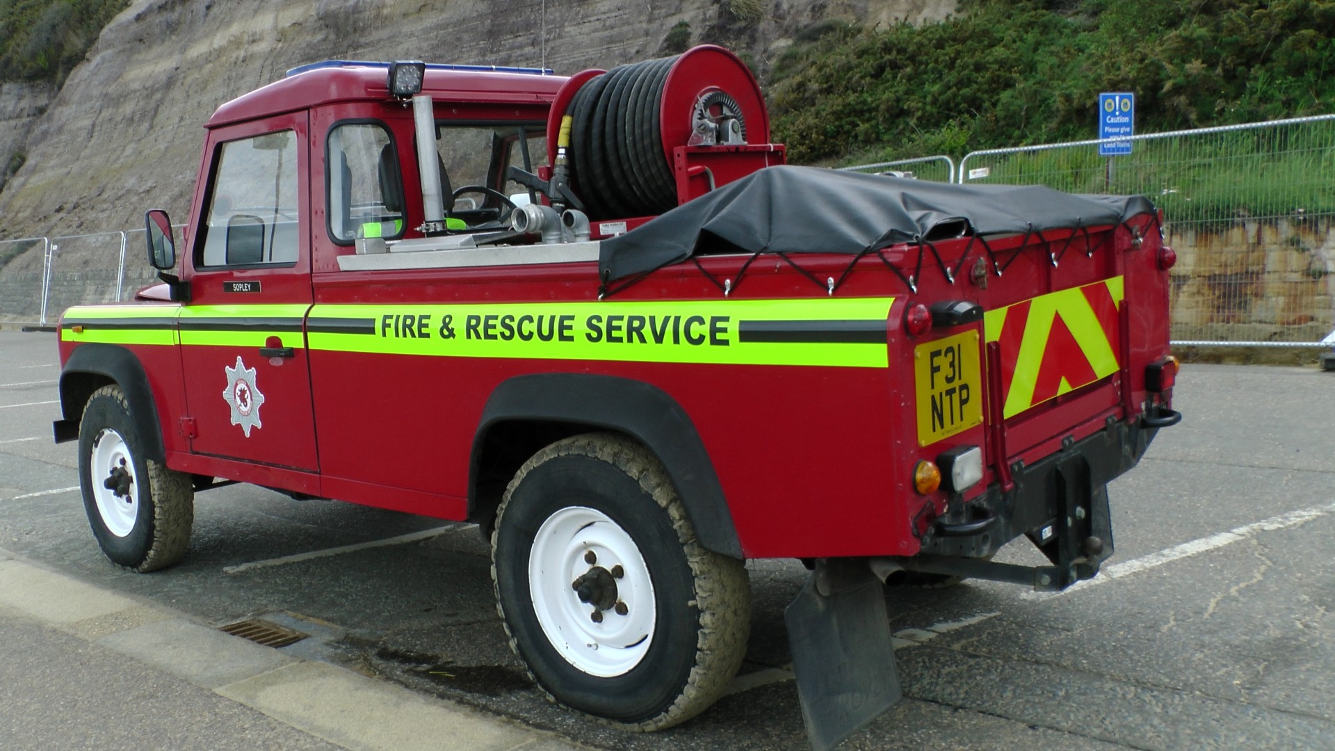 Fire Rescue Service Jeep Rear