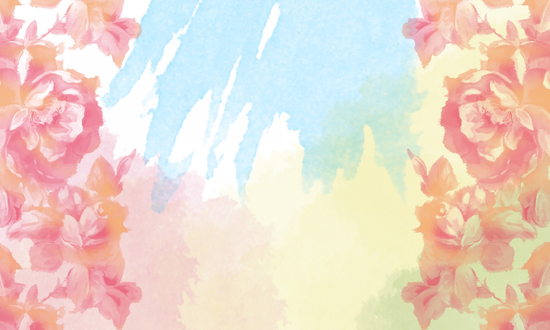 Floral Rose Watercolor Background