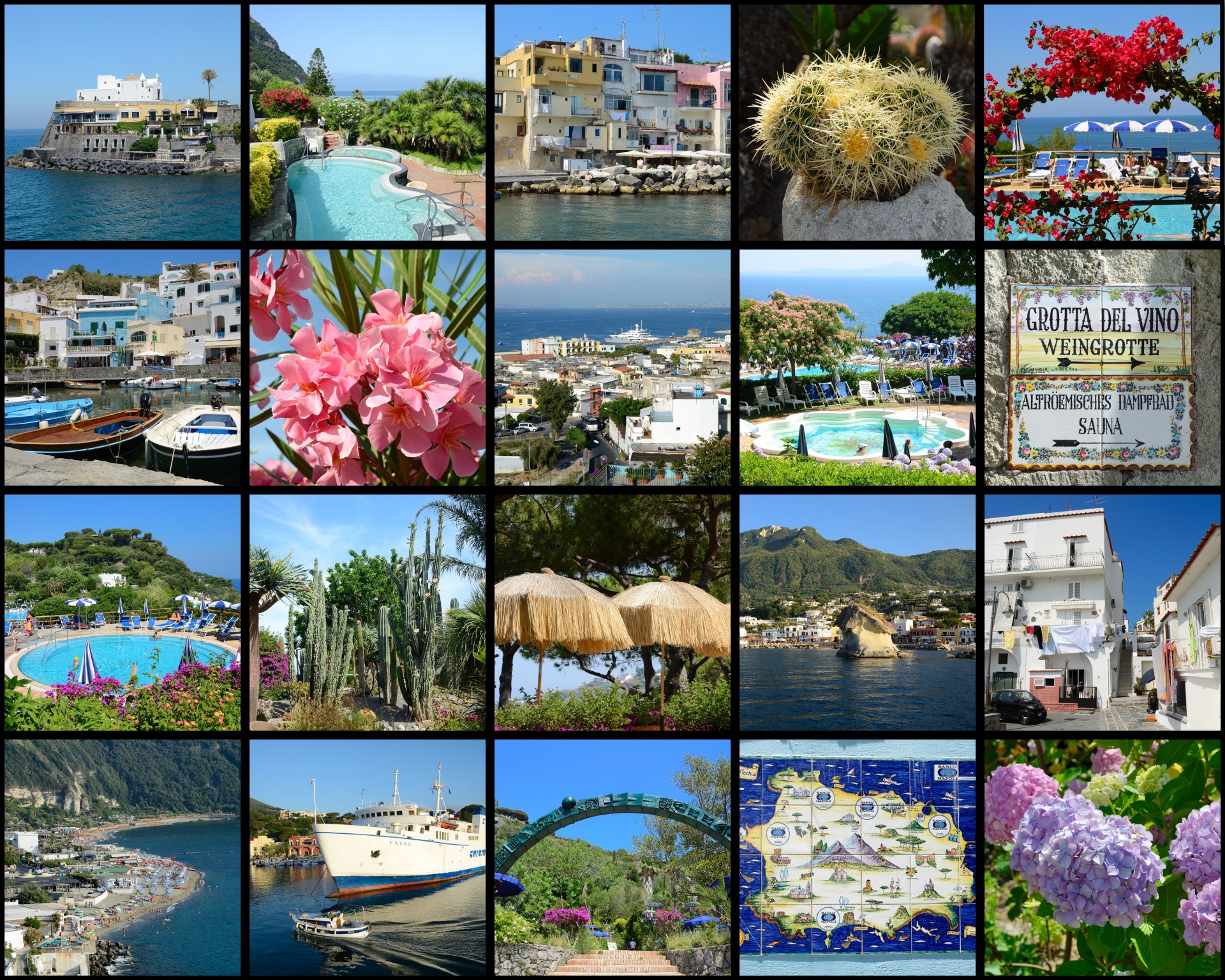 Ischia photo collage