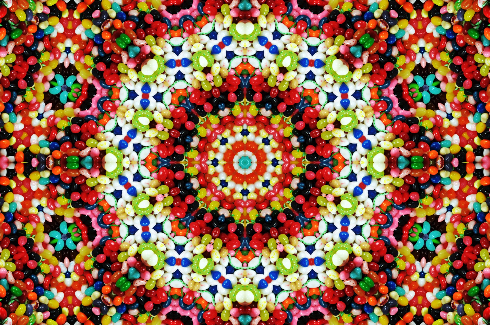 Jelly Bean Kaleidoscope Background
