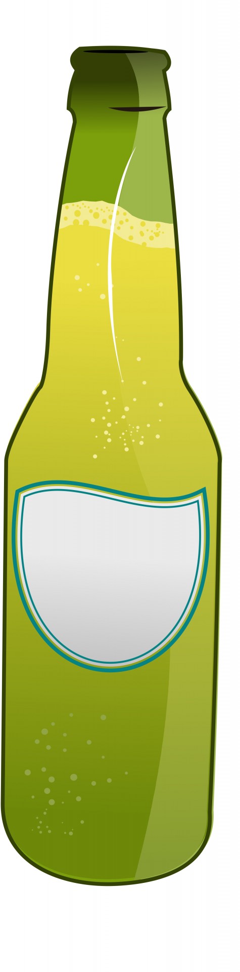 bottle with sparkling lemon juice