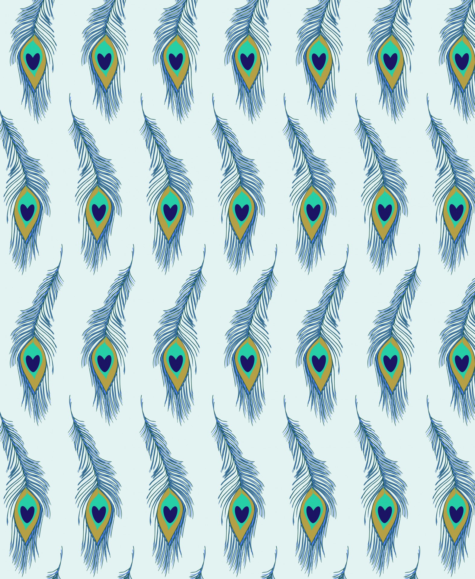 Peacock Feathers Background
