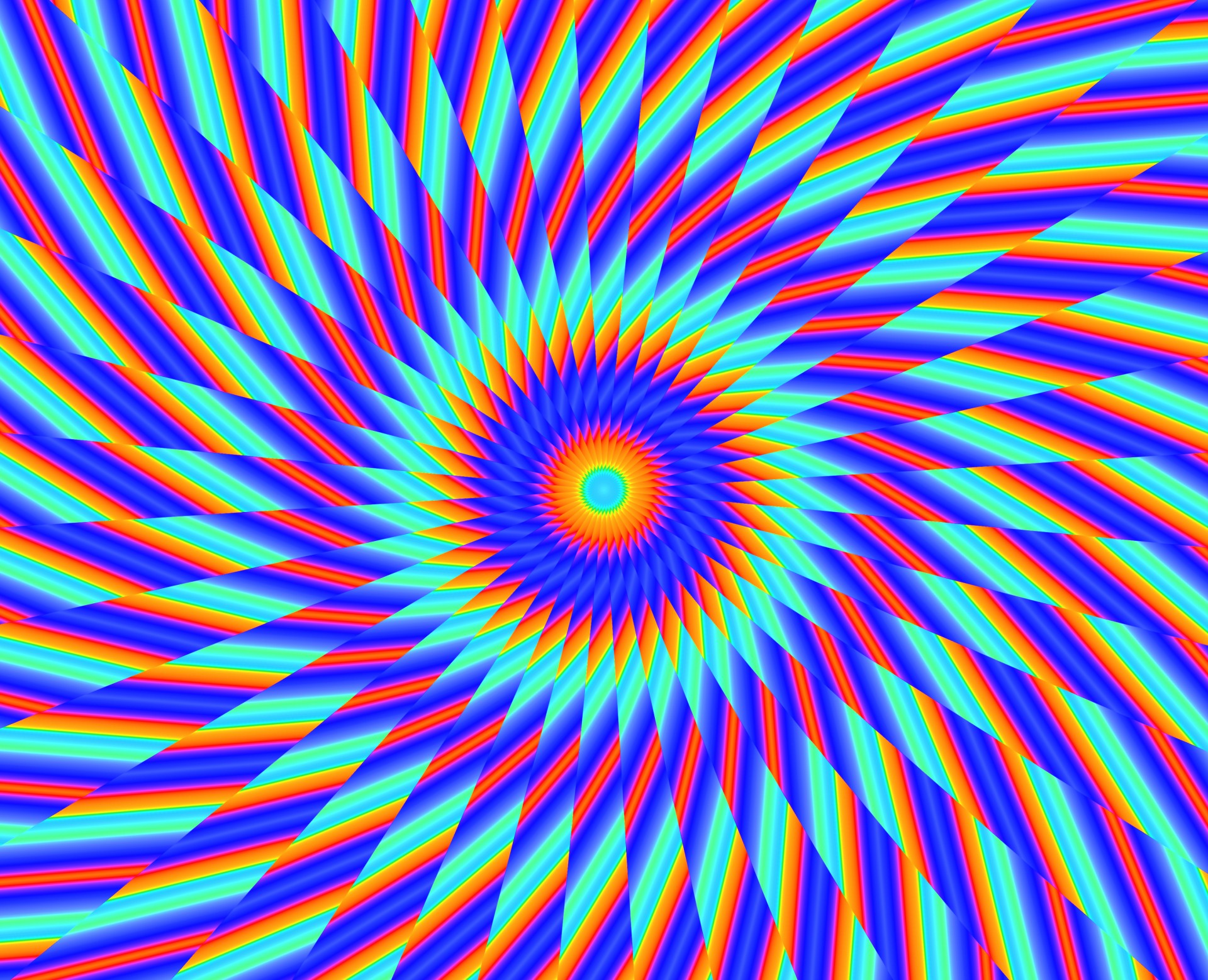 Psychedelic  Spiral Background