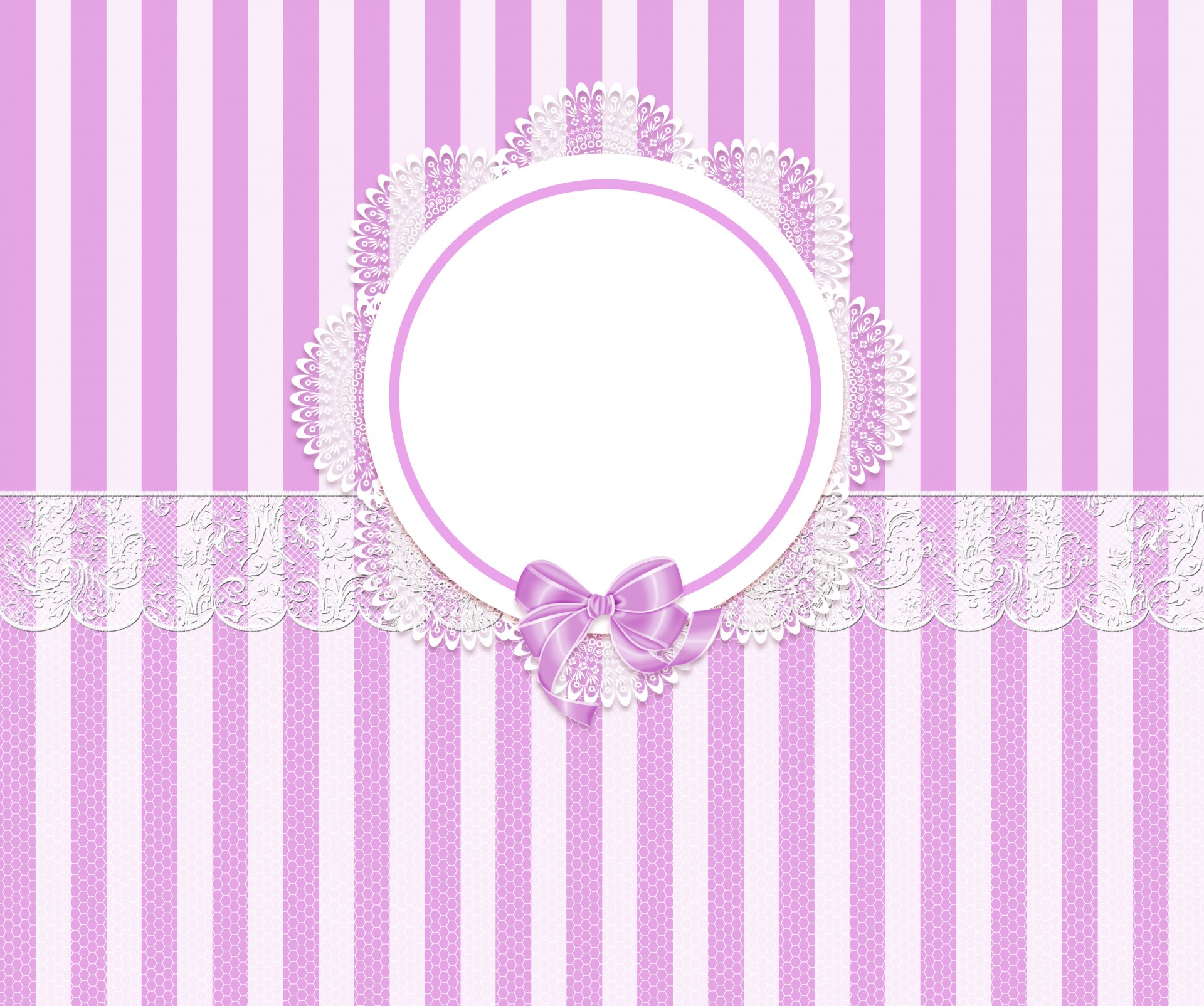 Purple Stripes And Lace Background