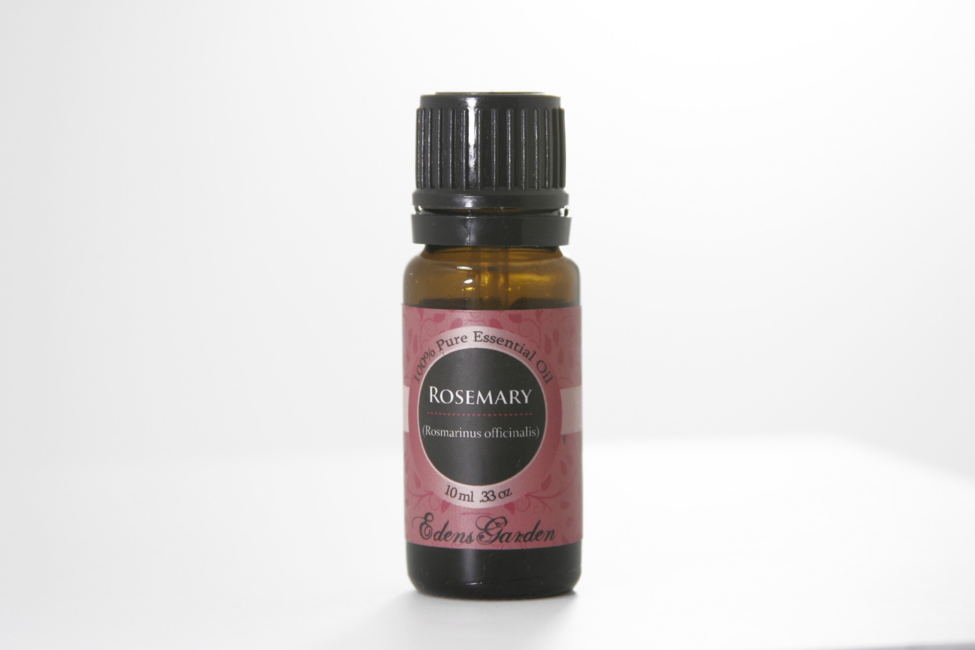 Bottle of rosemary scented essential oil.