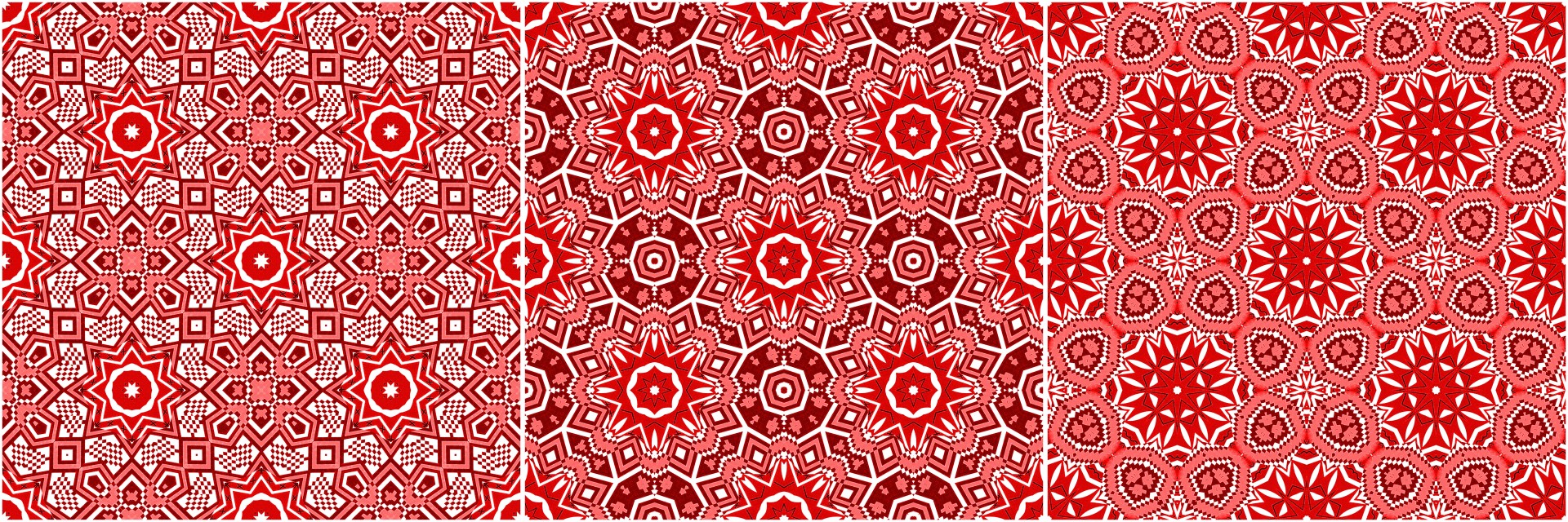Seamless Patterns In Red