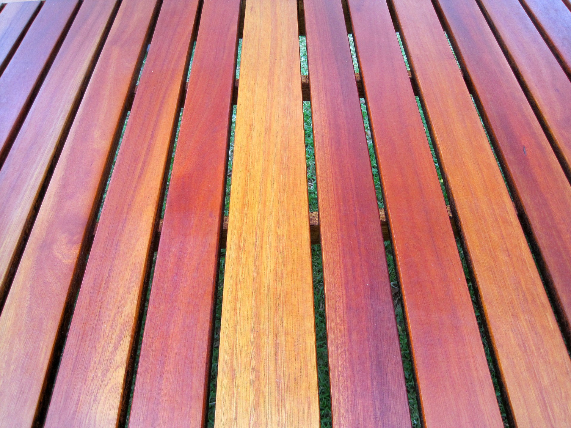 Slats Of Wooden Table Top