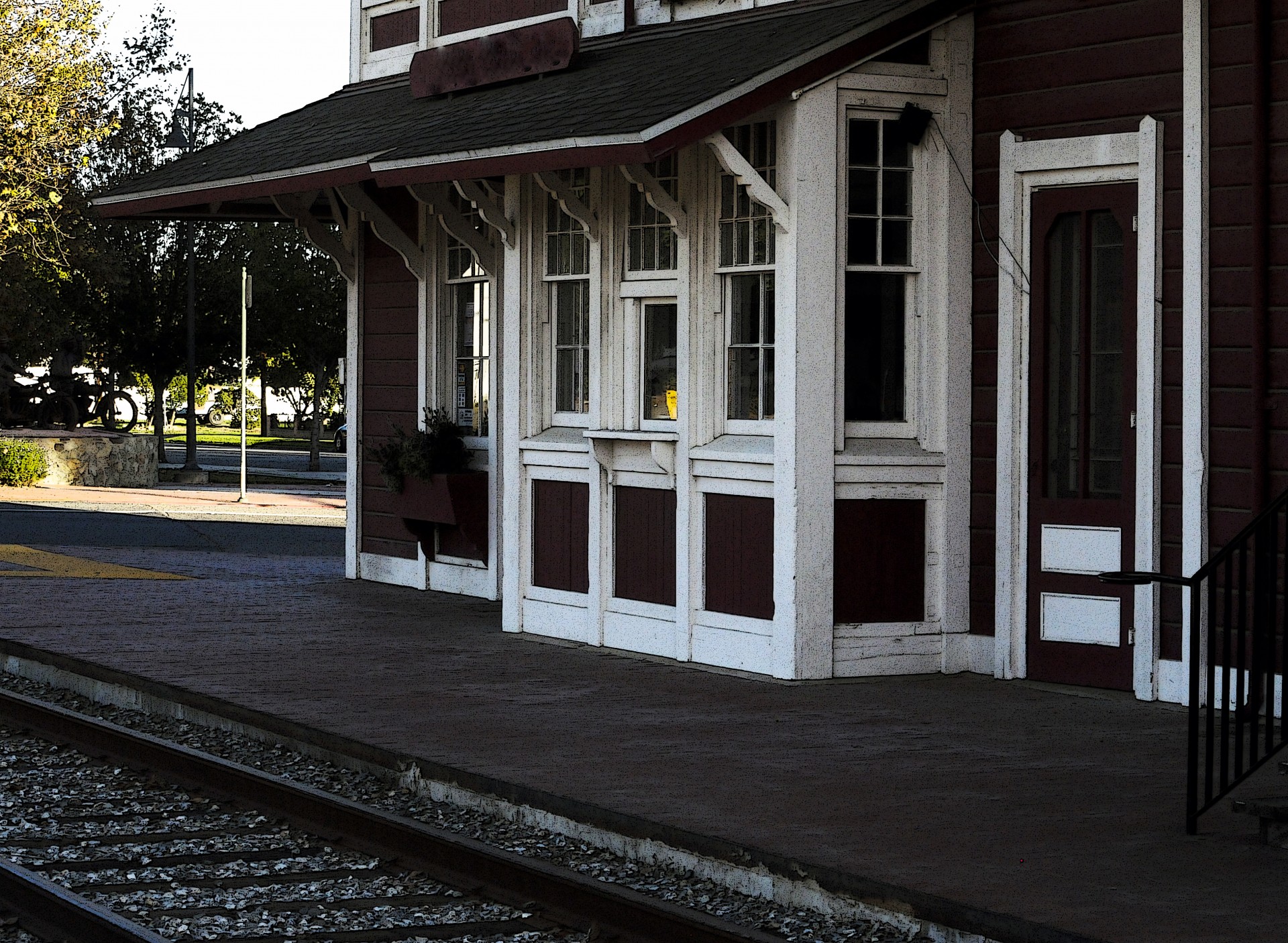 Small Town Train Station