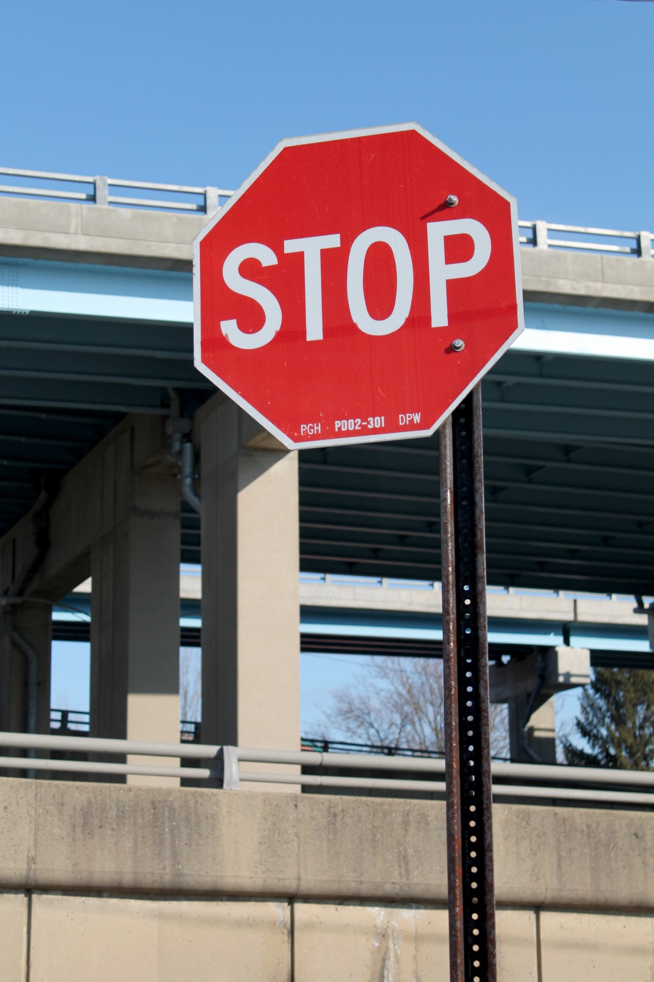 Stop Sign - Overpass
