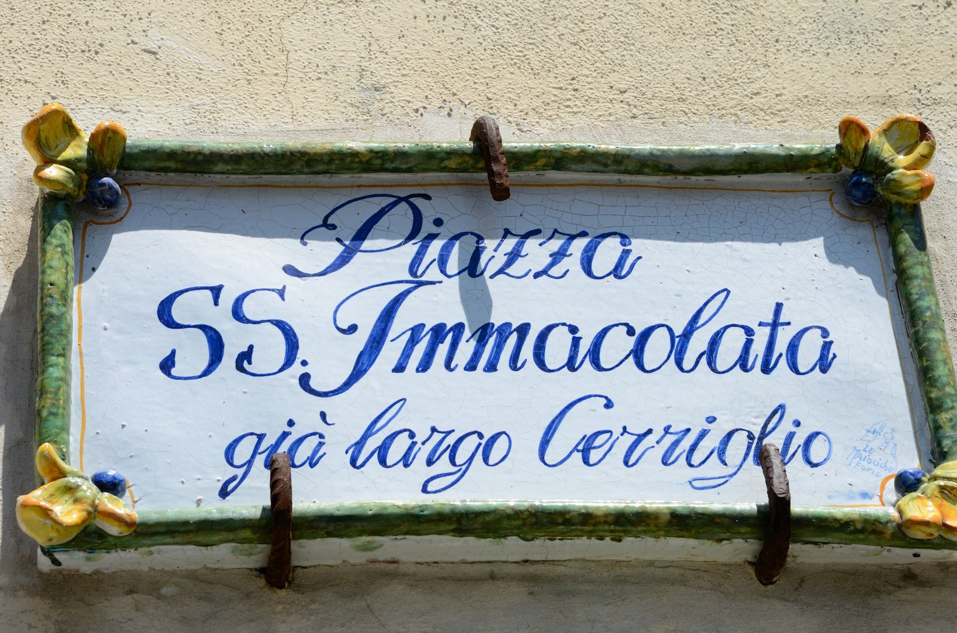 Street Sign On Ischia