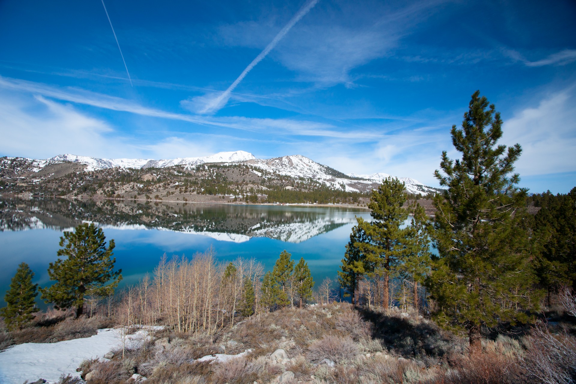 Stretch Of June Lake Free Stock Photo Public Domain Pictures