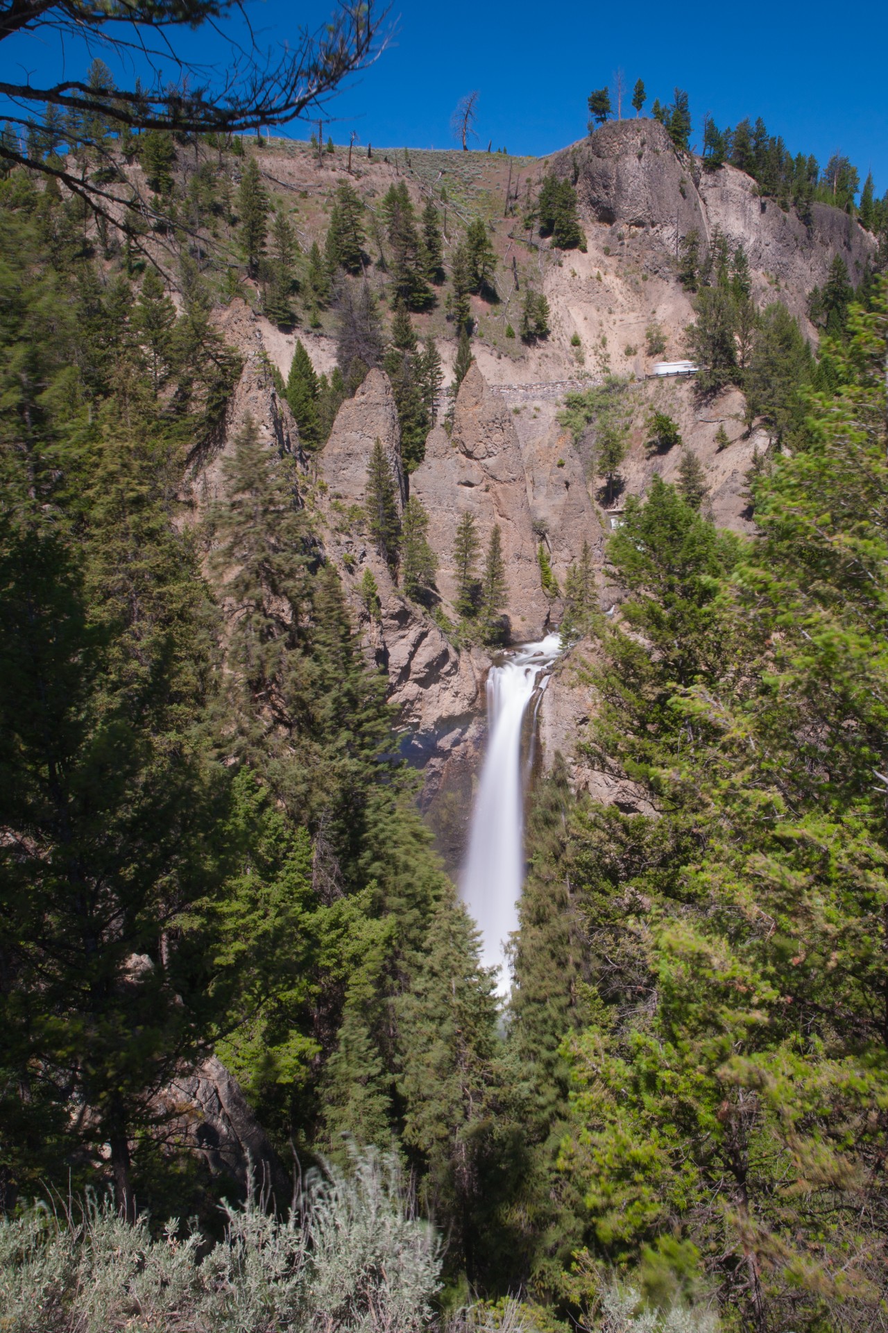 Waterfall In Yellowstone National