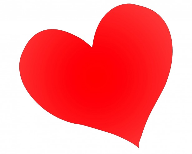 Single rood hart Gratis Stock Foto - Public Domain Pictures