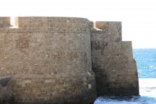 Ancient Sea Walls In Acco, Israel