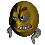 Angry 3d Smiley