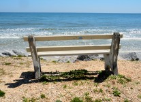 Bench Seat On The Beach
