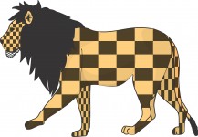Checkerboard Lion