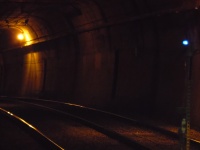 Dark Train Tunnel