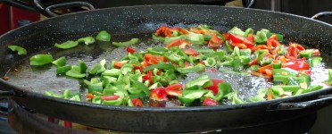 Frying Chili Bell Peppers