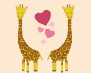 Giraffes In Love