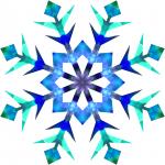 Gradient Blue Snowflake