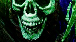Grunge Skull Background