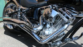 Motorcycle Chromed Engine