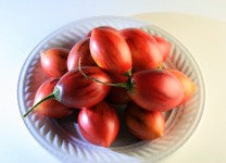 Plate With Tree Tomato Fruit