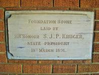 Pres Sjp Kruger Foundation Stone