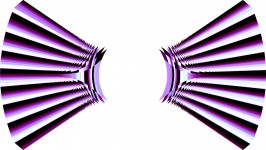 Purple Abstract Fan Shape Pattern
