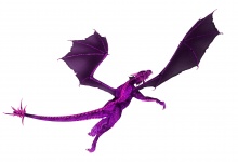Purple Dragon In Flight Clipart