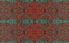 Red And Green Mosaic Pattern