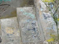 Ruins Steps With Graffiti