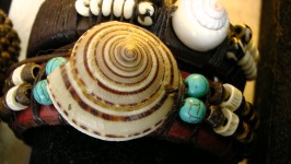 Seashell Bracelet With Turquoise
