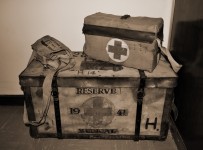 Vintage Medical Trunk, Faint Sepia