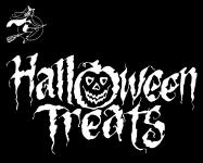 White Text Halloween Treats
