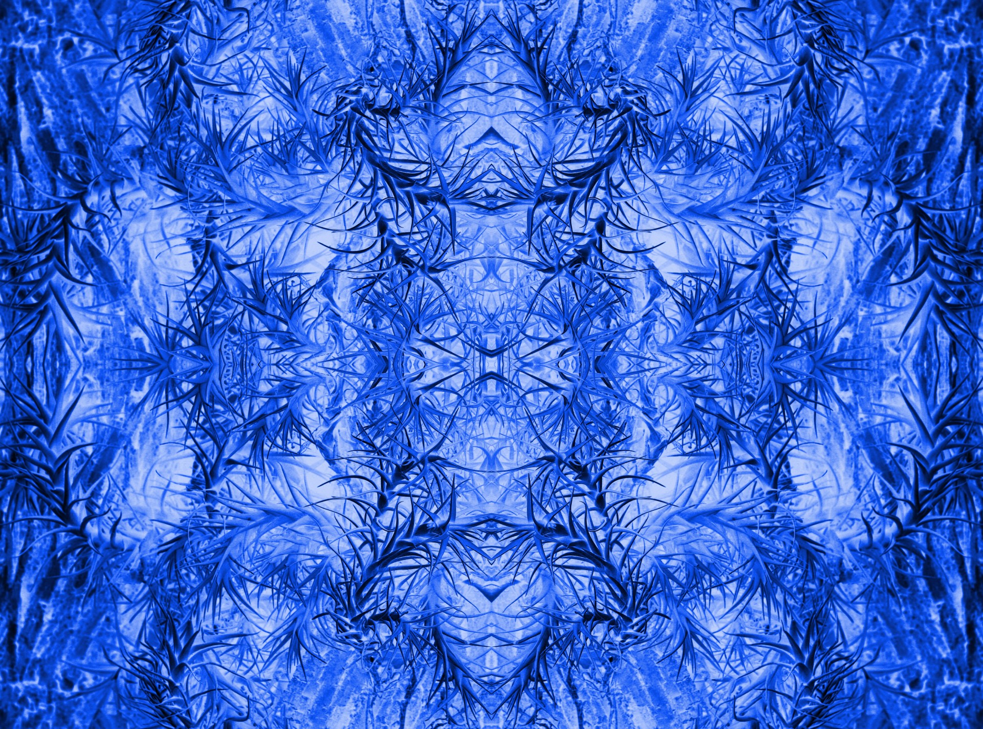 Blue Spiky Pattern