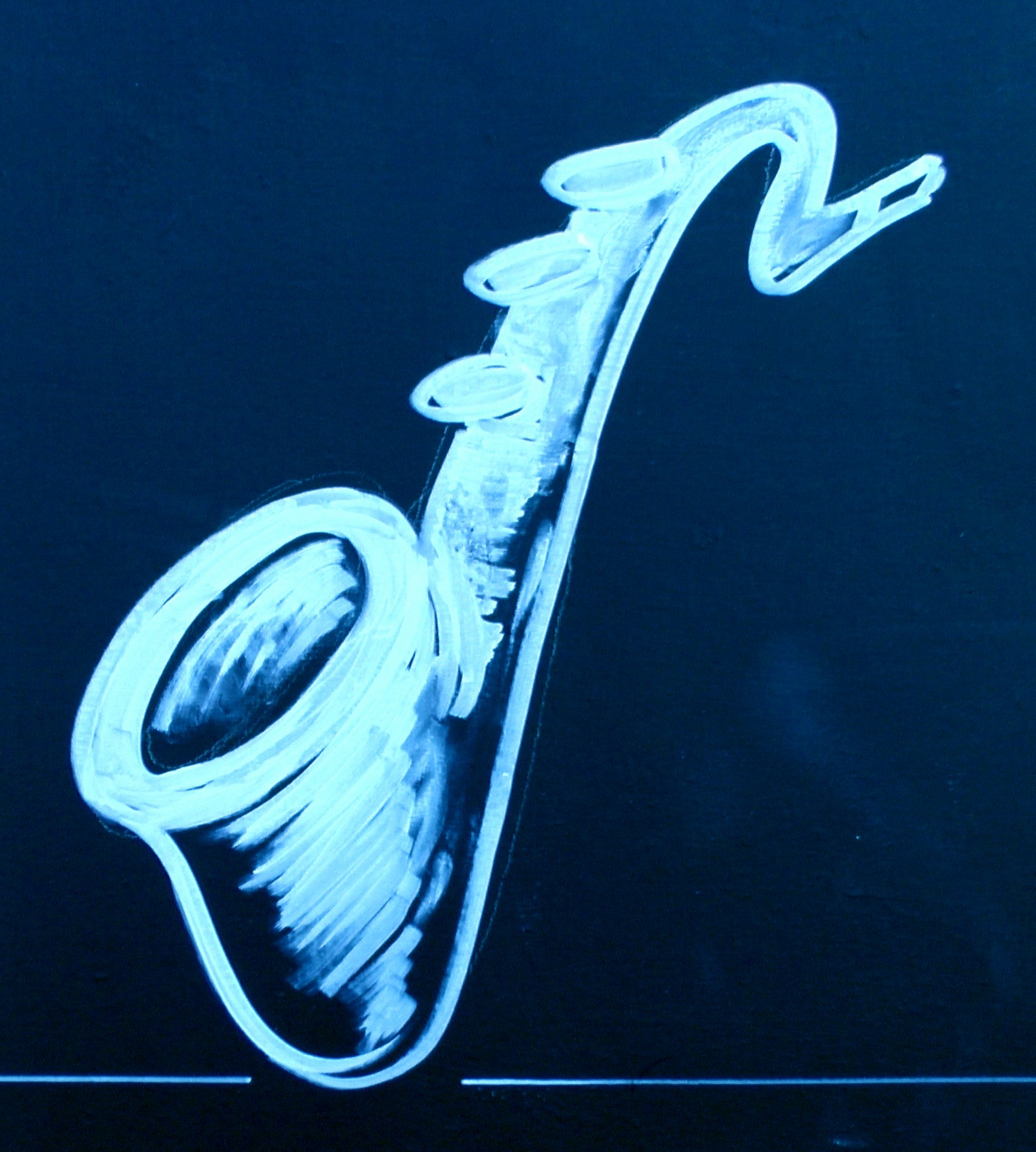 Chalked Saxophone