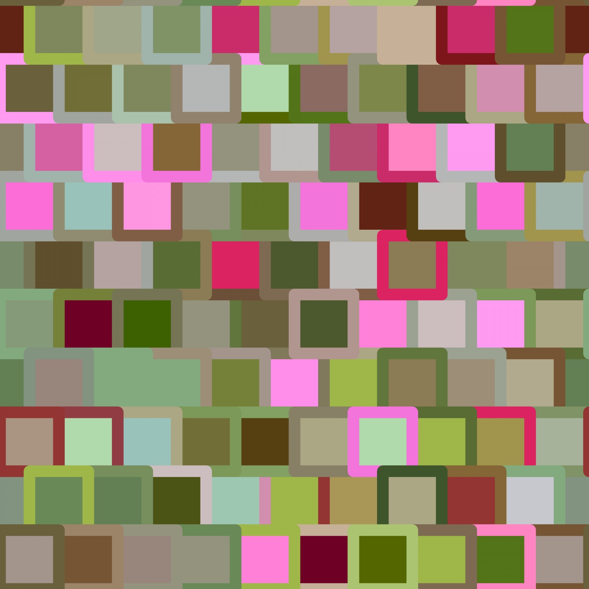 color square tiles random effect