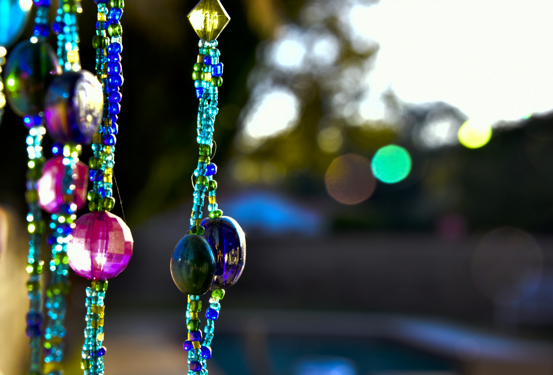 Hanging Glass Beads
