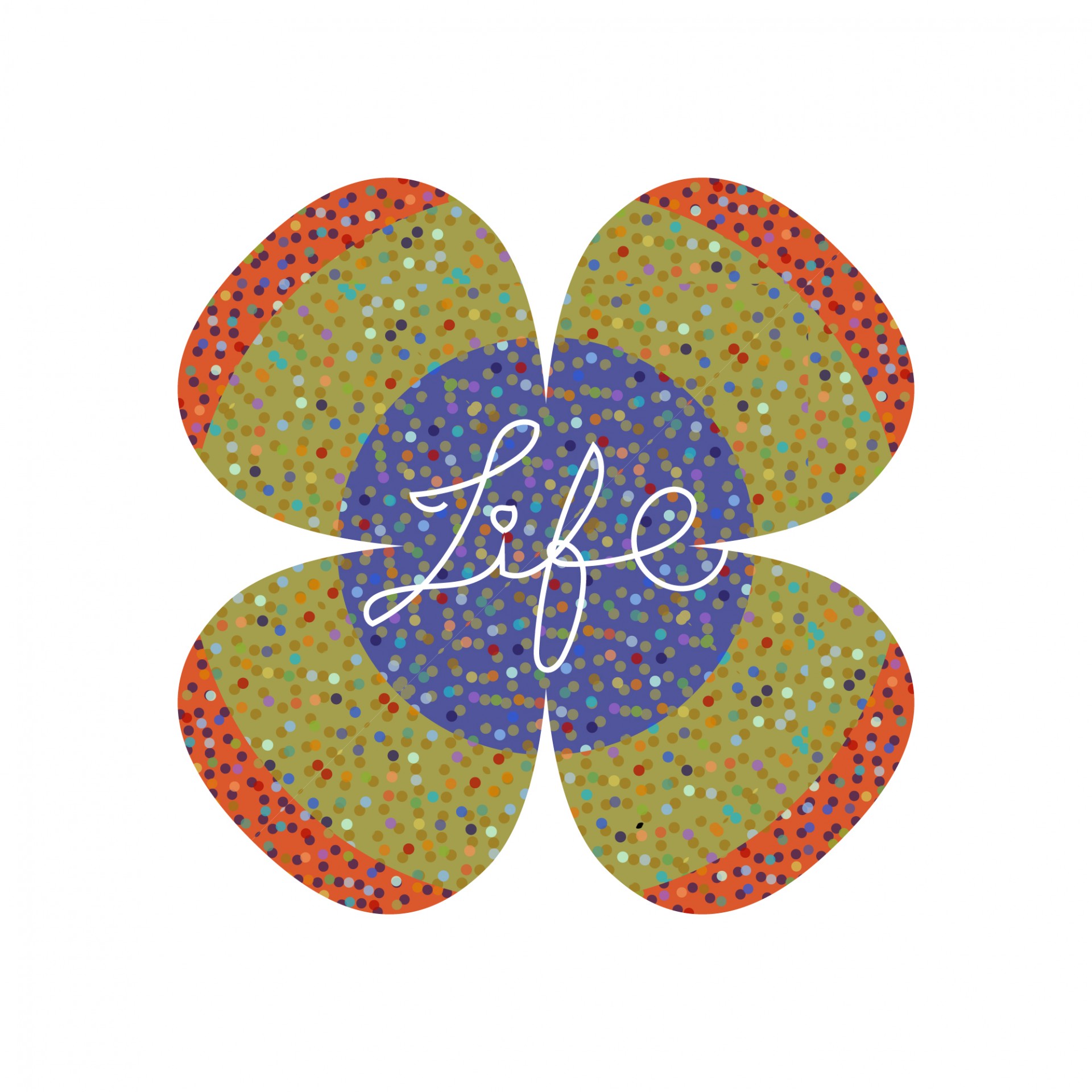 Life Typographic Card