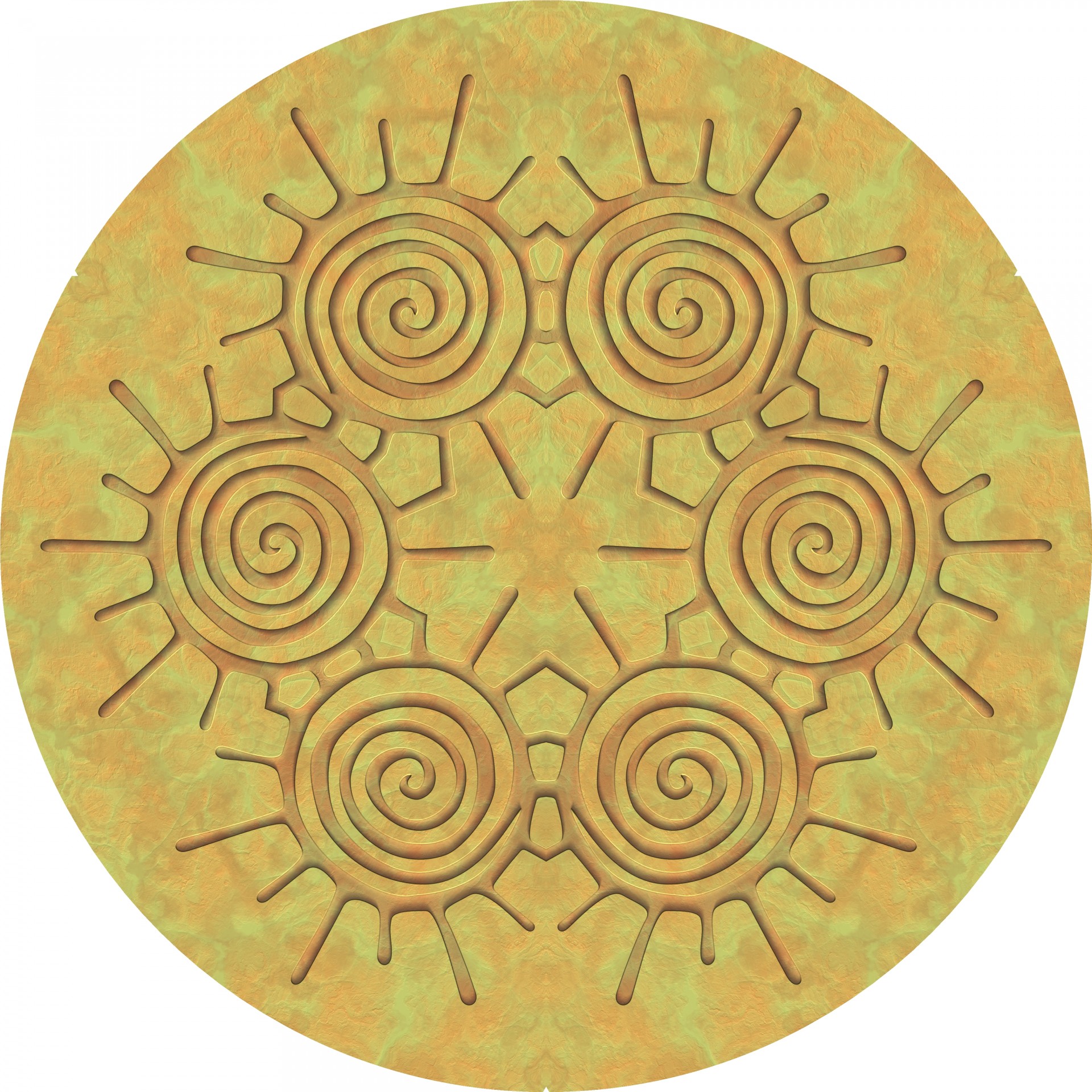 Spirals In A Circle